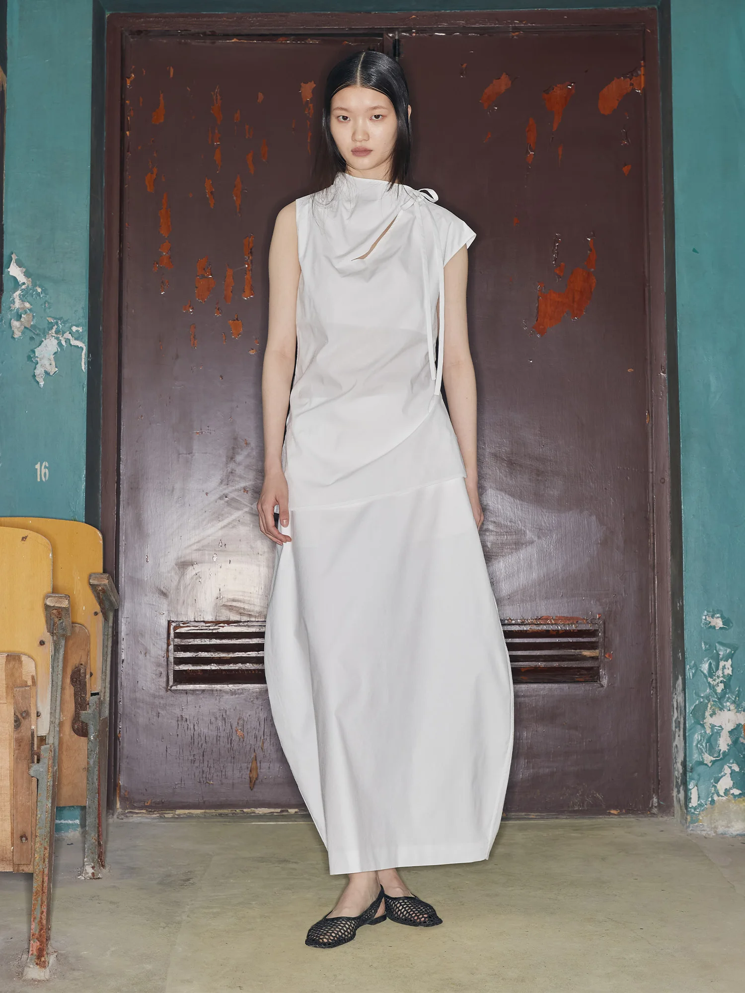 

White Floral Embroidery Svel Asymmetrical Qipao irt Women's Faion Summer irt PBlueDot Blue Dot Ele Chic