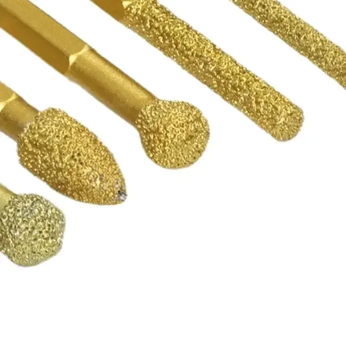 

7pcs Diamond Grinding Burr Set 60mm Rotary Tool Bits For Metal Stone Glass Engraving Polishing Drilling Accessories