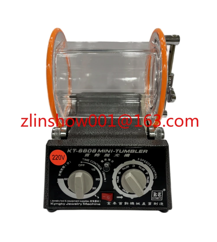 

Best Rotary Tumbler Surface Polisher 220V 80W KT-6808 Roller Polishing Machine for Jewelry Store