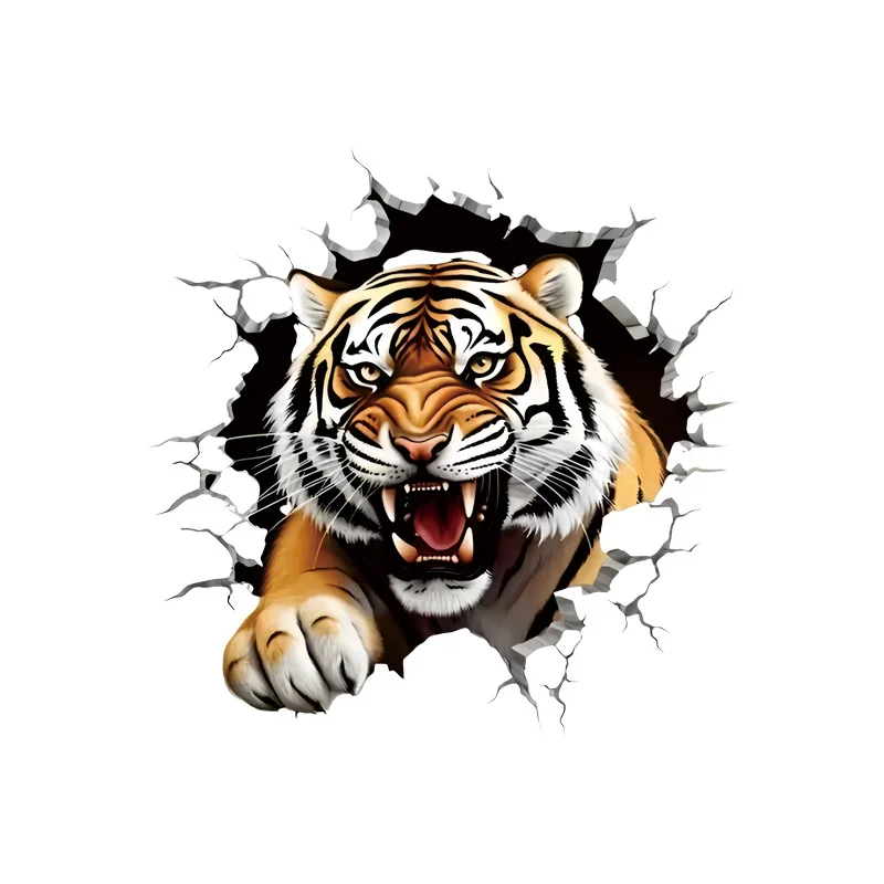 ملصقات سيارات كرتونية ممتعة، ملصقات جدارية على شكل نمر أفاتار لتزيين المنزل، شارات سيارة مخصصة #1