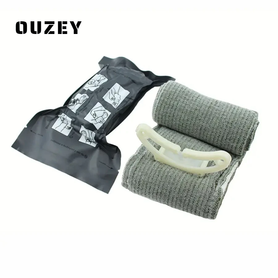 

Israeli Bandage Trauma Kit Emergency Compression Bandage Tourniquet Medical Dressing Sterile Roll Bandage Trauma First Aid Hot