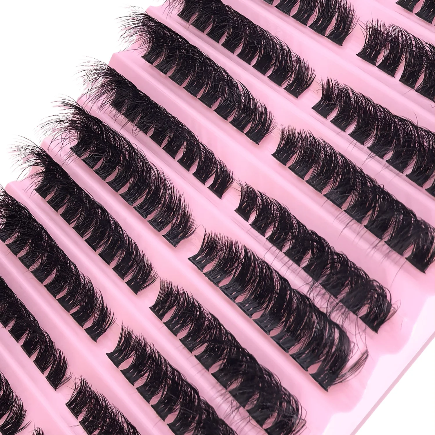 Individual Lashes 8-16mm 160pcs Cluster Lashes Natural Look Mixed Tray DIY Eyelash Extension Volume Lash Clusters Eyelashes