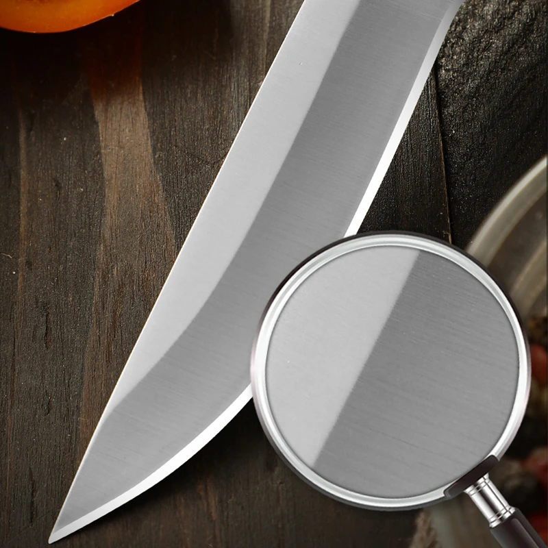 Small sharp fruit knife, high hardness multifunctional stainless steel portable dining knife, peeler knife, self-defense knife