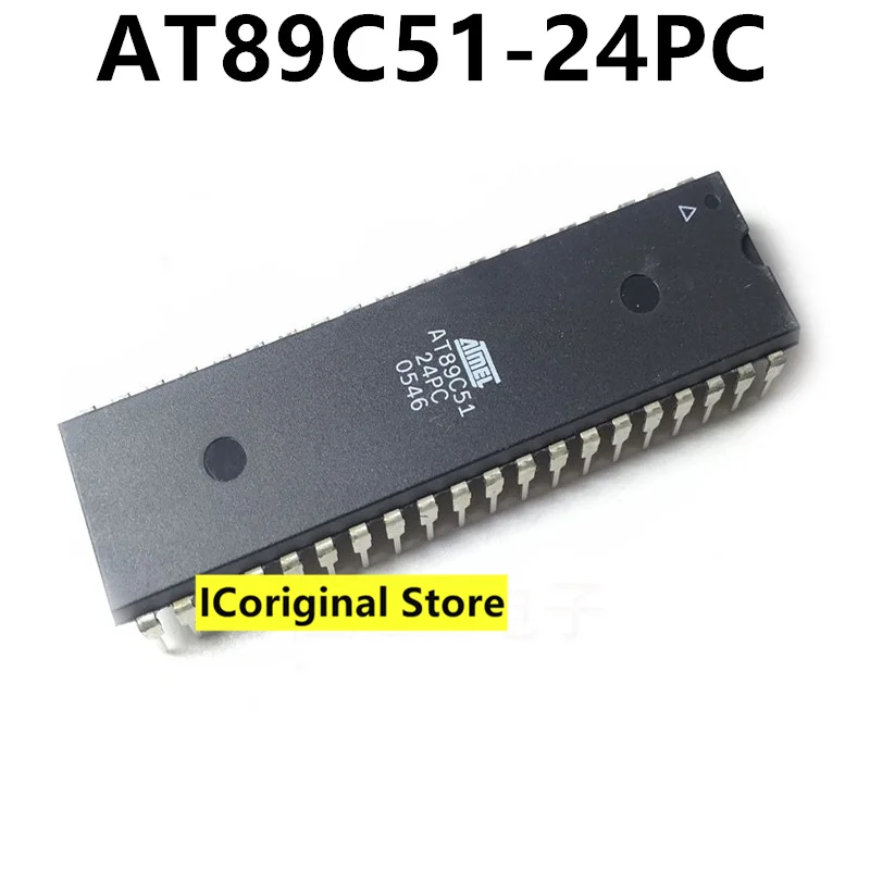 New and original AT89C51-24PC Into the DIP-40 single-chip micro controller AT89C51 Electronic components 89C51