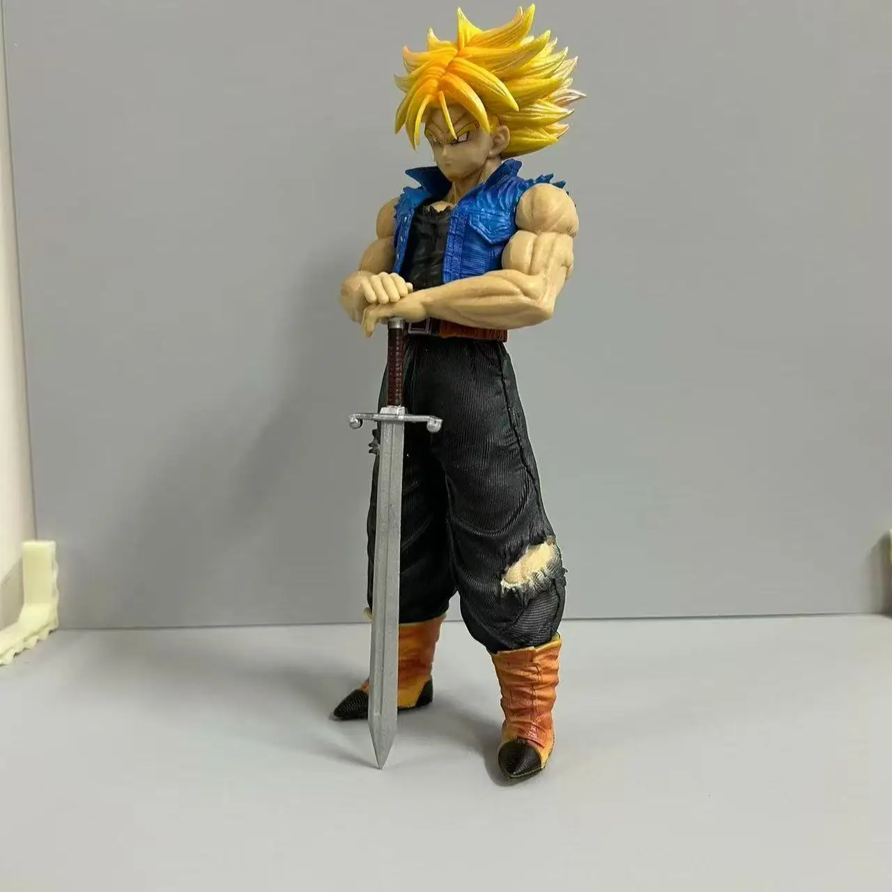 Anime Dragon Ball Z Trunks Figure  Future Trunks Action Figures 25CMPVC Statue Collection Model Toys for Children Gifts view 4