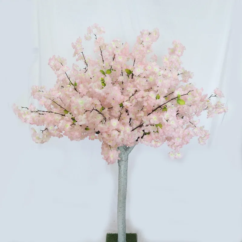 Fake table center piece cherry blossom rose artificial light tree wedding  decoration cherry blossom peony tree wedding party