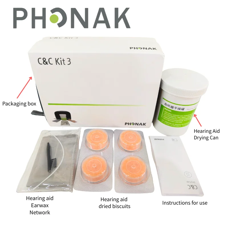 

Портфель очищения Phonak | Полный комплект для ухода за слуховым аппаратом: чистый, сухой и защитный