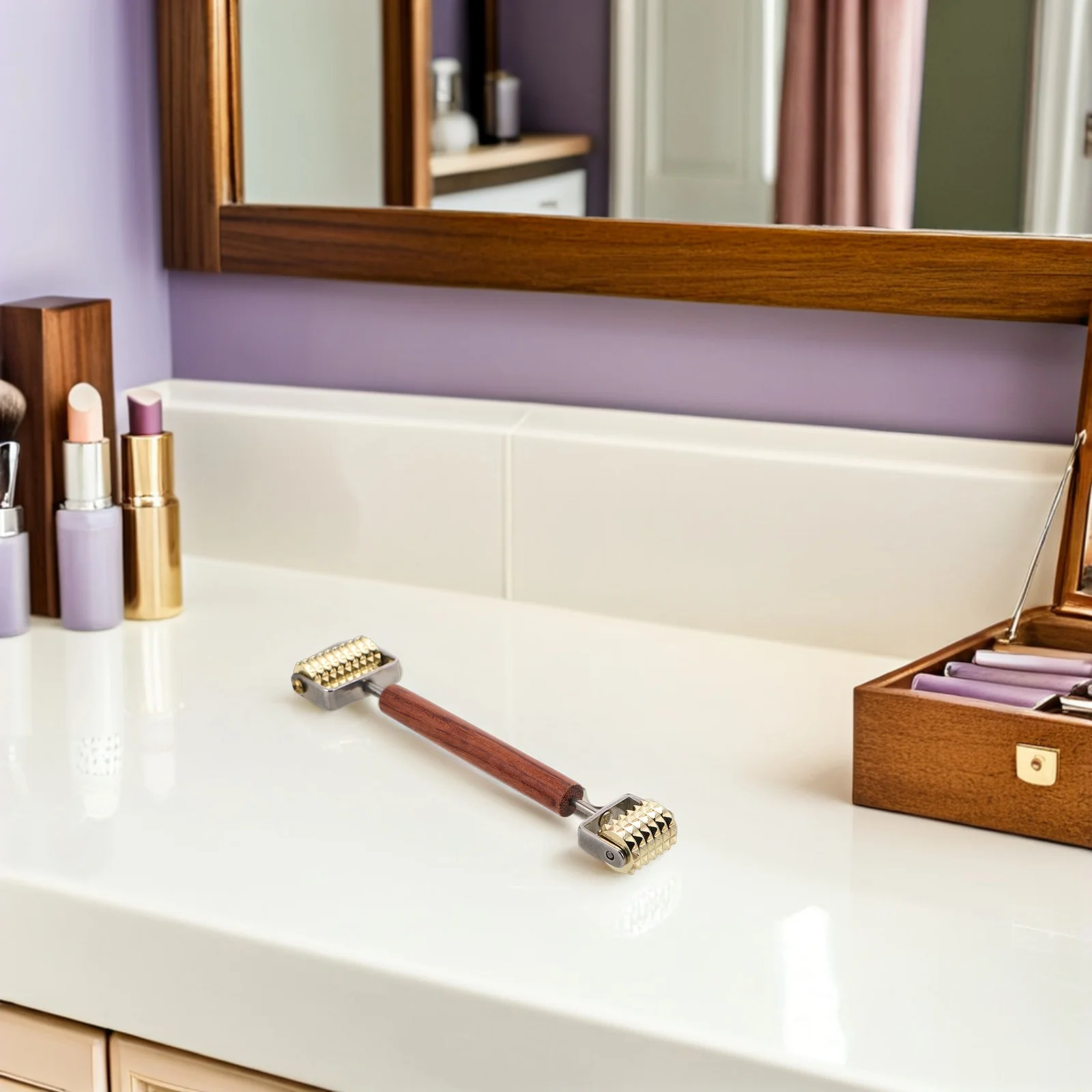 3D 얼굴 조각 마사지기 더블 엔드 롤러 휴대용 얼굴 슬리밍 기기 뷰티 페이스 롤러 리프팅 스킨 케어 도구