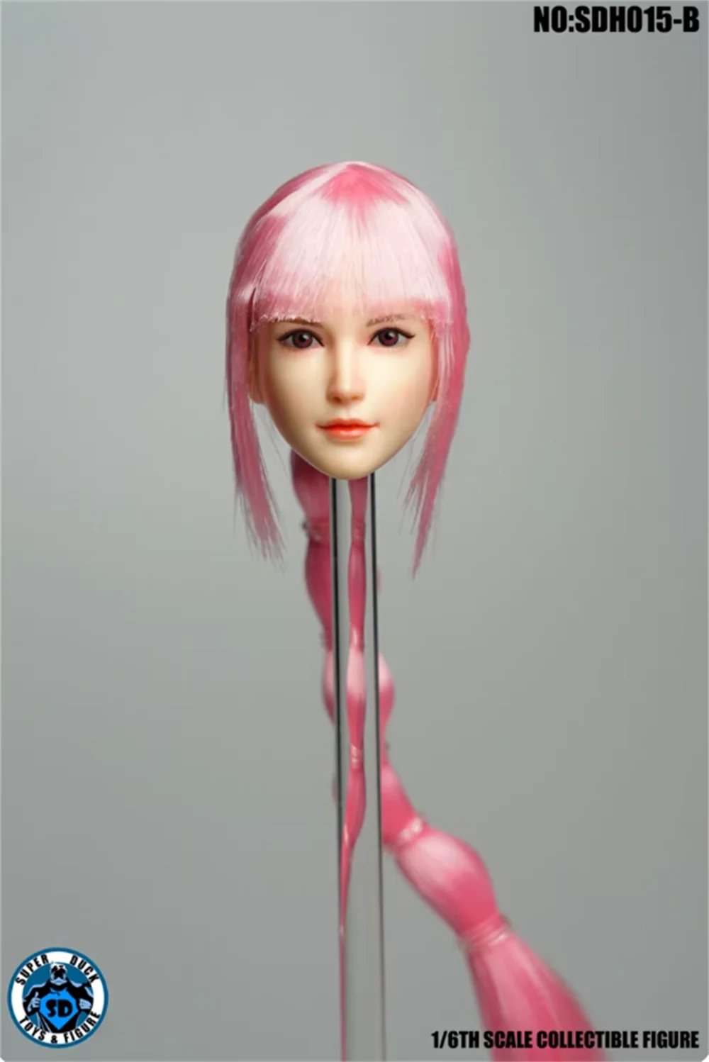 

SUPER DUCK 1/6 SDH015 Pale Color Female Head Sculpt Carving with Long Hair Toys Model For 12" Doll Figure DIY