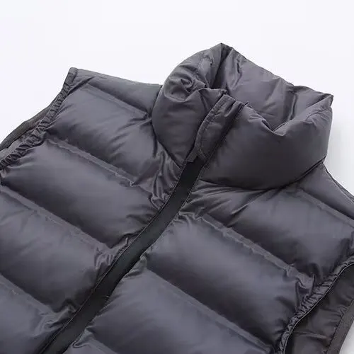 Fashionable Autumn Winter Vest Jacket Multi-Color Pressed Glue Women's Outerwear Versatile Commute Style Polyester Fiber