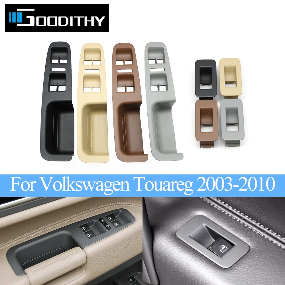LHD Car Interior Front Rear Left or Right Window Switch Panel For Volkswagen Touareg 2003-2010 7L6867157E75R 7L6959521D75R