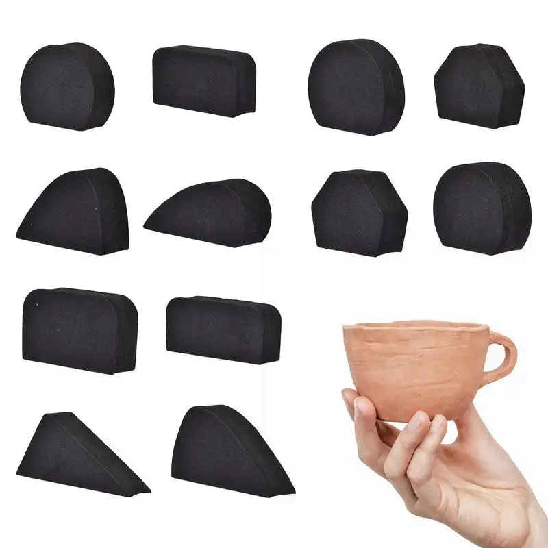 12pcs Handle Mold For Clay Mug Coffee Mug Handle Mold Cups Handle Making Frame Mug Handle Forms Bottle Handle Shapes Supplies