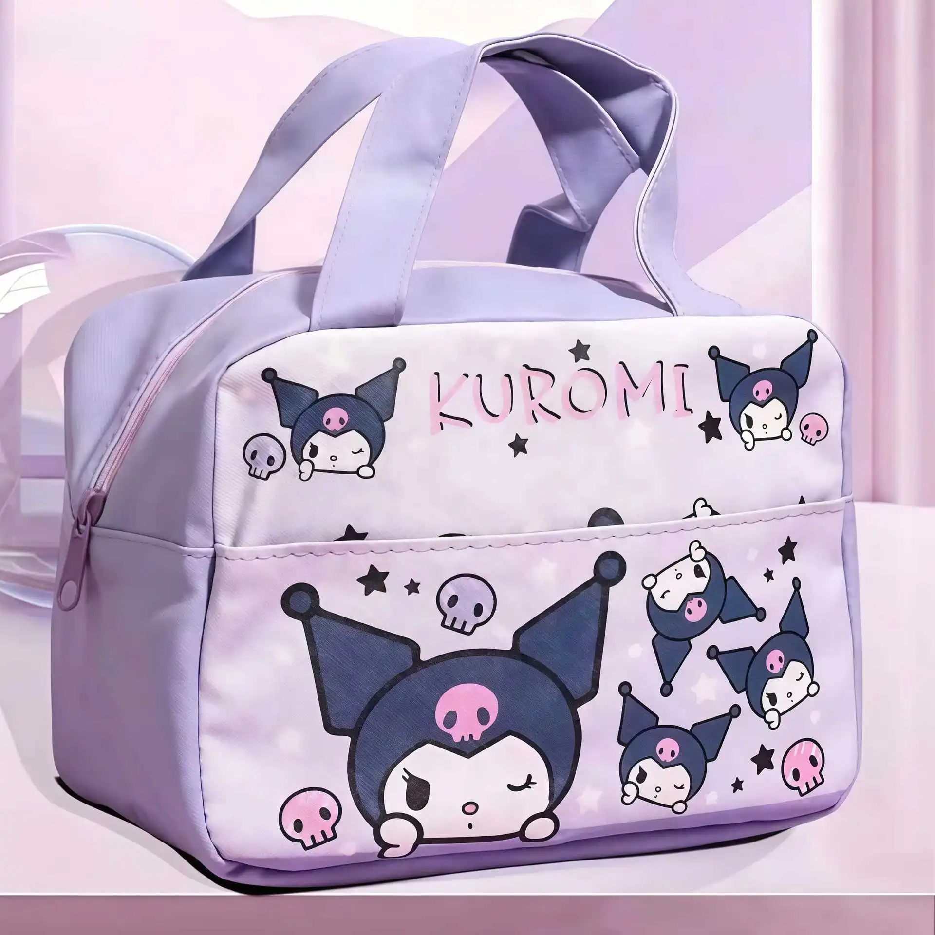 

Girly Heart Design Portable Lunch Bag for Women Insulated Fashionable Picnic Tote Food Container for Carrying Meals