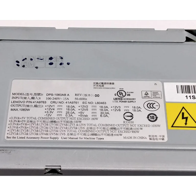

Quality 100% power supply For D20 DPS-1060AB A 41A9761 41A9762 41A9763, Fully tested.