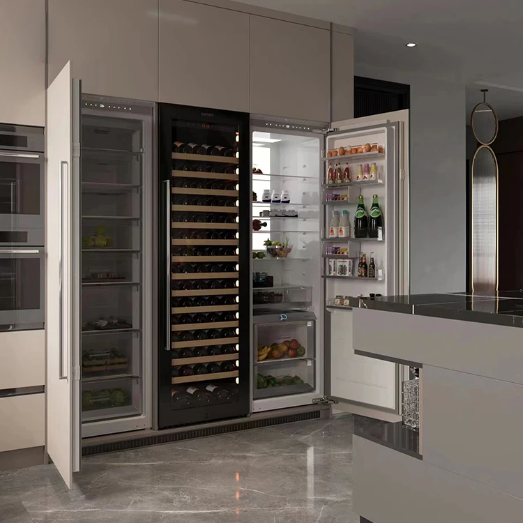 exquisite craftsmanship High capacity built-in refrigerator automatic defrosting system frost-free