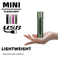 SV127 EDC Mini Portable LED Flashlight XPE Torch Light USB Rechargeable Outdoor Camping Fishing Long Range Emergency Lantern