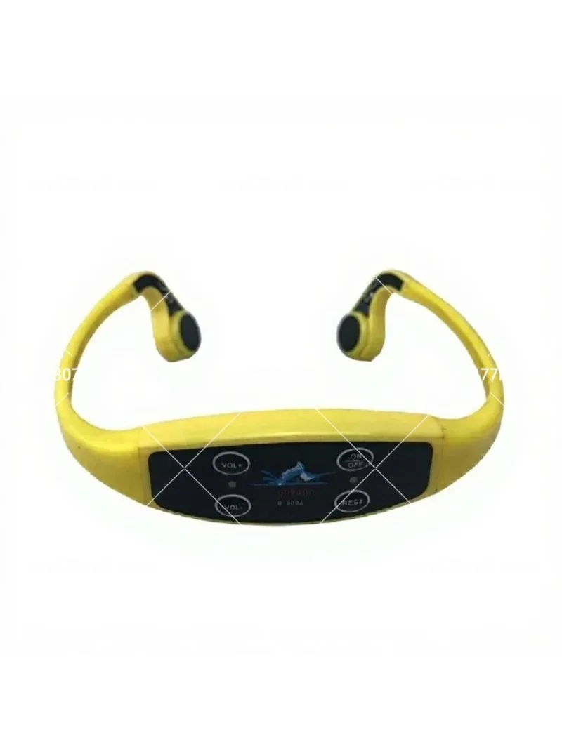 Swimtalk H907 Waterproof Bone Conduction Headphones, FM 12‑Channel Swimming Training Headset for Swimmers Athletes