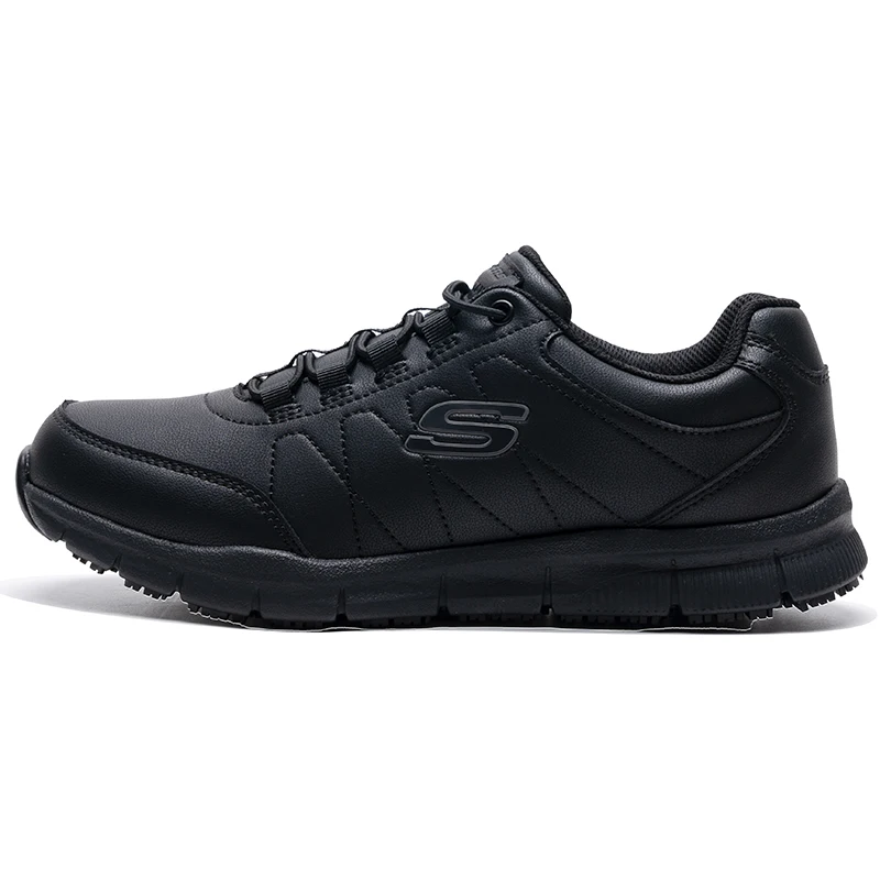 

Skechers Men's Shoes Easiest for Match Black Casual Business Shoes Lightweight Non-Slip Sports Shoes Cushioning Work Shoes 0272-Blk