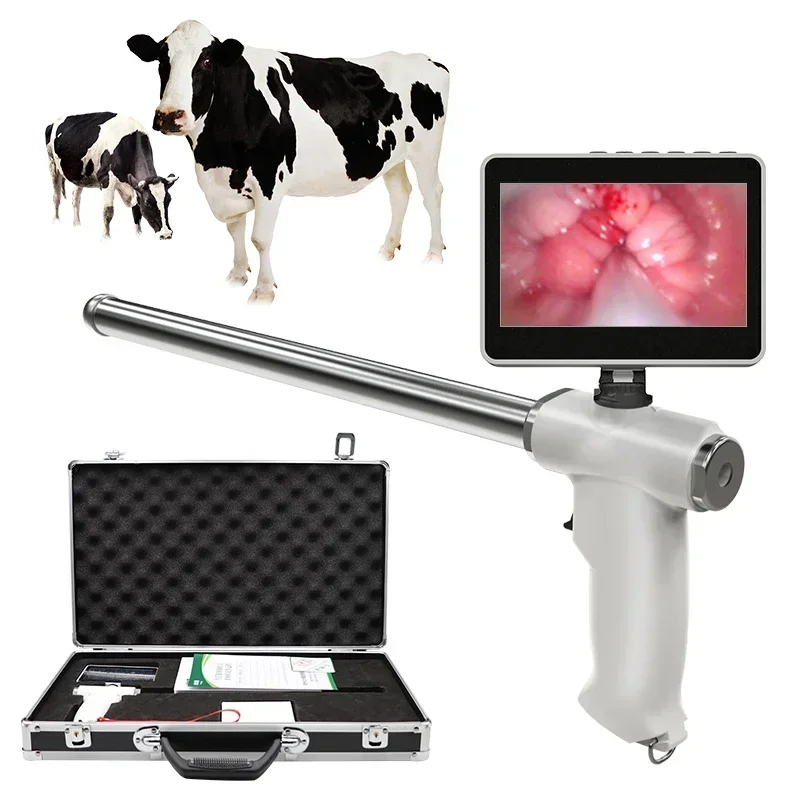 Visual Cows End.oscope Sperm gu Dai.ry Ca.ttleVet.erinaryBre.eding Insemination Examine Tools Cow Artificial In.seminationDevice