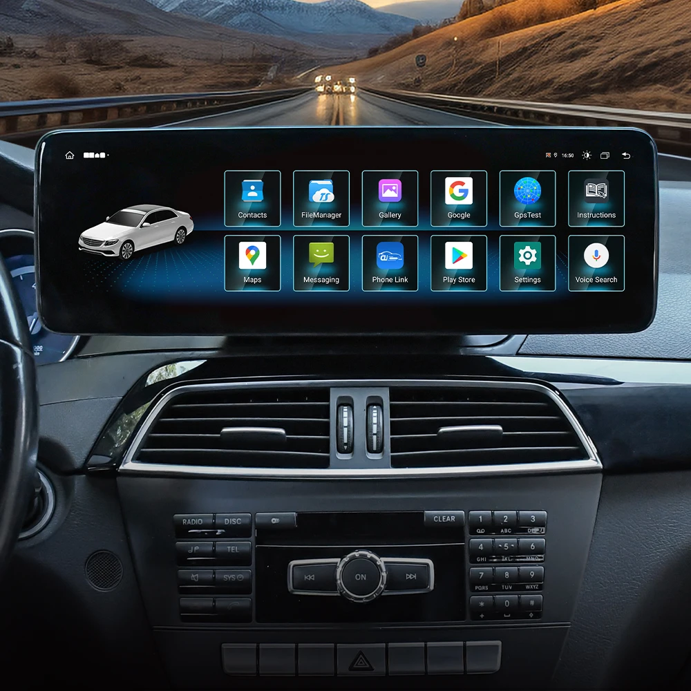 

14,9 "Android 13 авто радио GPS-навигация для Mercedes Benz C C-Class 2011-2014 CarPlay стерео мультимедийный плеер головное устройство