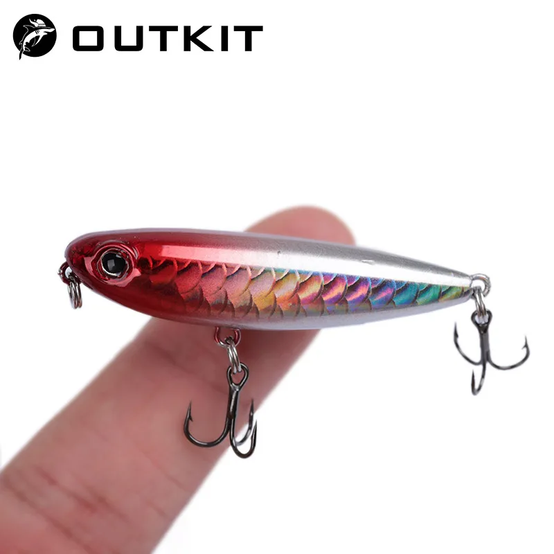 OUTKIT 5cm 2.8g Floating Pencil Fishing Lure Top Water Dogs Hard Lures Baits Wobbler Artificial Hard Bait Fishing Tackle Pesca