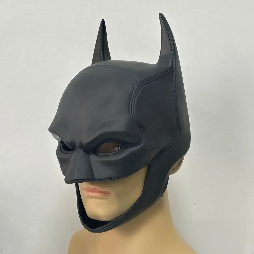 

Superhero Bat Mask Headgear Latex Mask Adult Halloween Cosplay Props Bruce Wayne The k Knight Mask Masquerade Party Costume