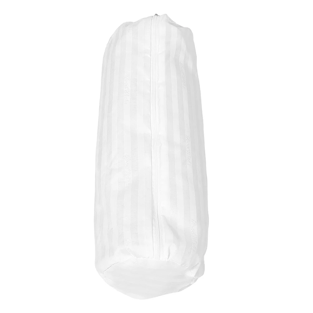 

Cylindrical Pillow Case Zippered Soft Fabric Cover for Round Neck Roll Lumbar Insert Easy to Clean Home Decor Accessory