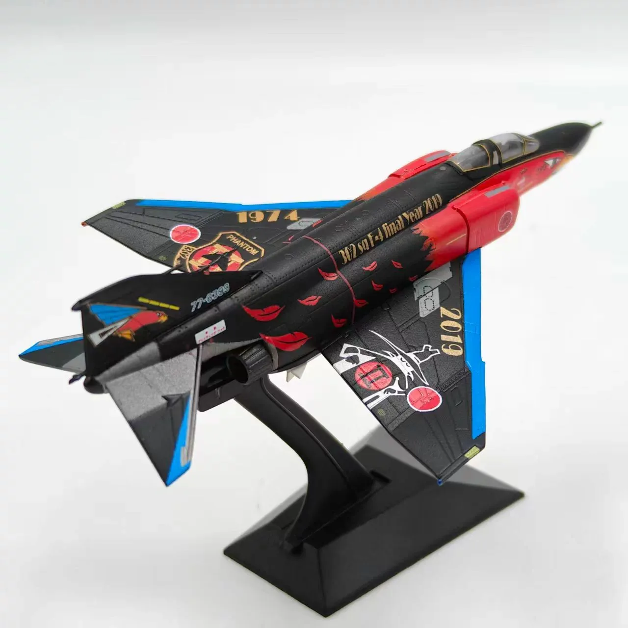 1/144 F-4EJ Phantom Ii F4 Fighter Jet Alloy Finished Aircraft Model 302nd Squadron Commemorative Livery For Collections Displays