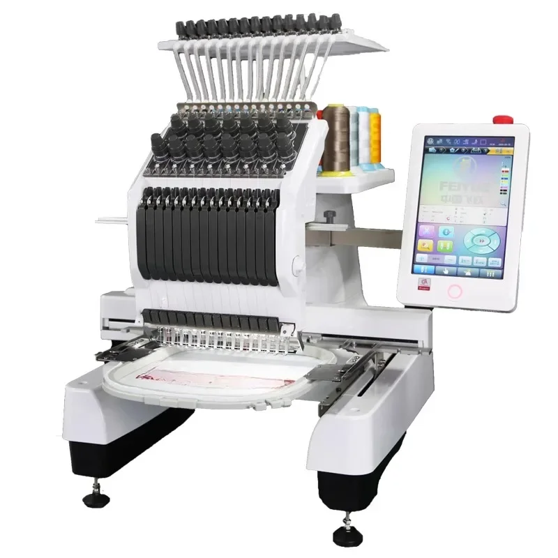 Commercial household embroidery machine FY1501Mini Computerized machine Flat embroidery hat