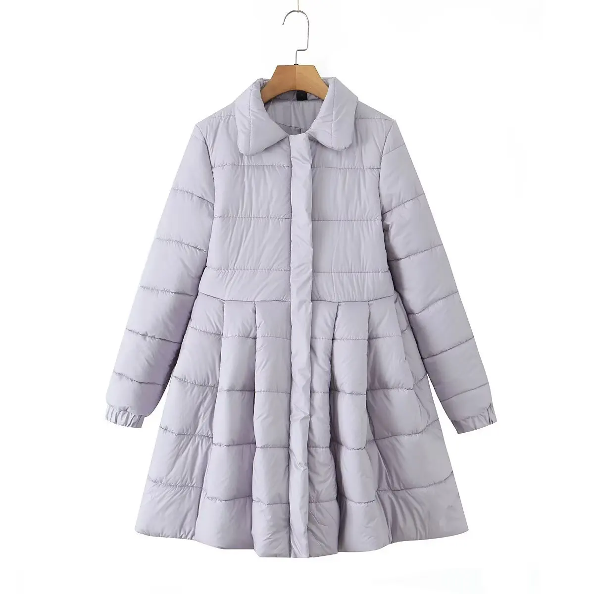 Chaqueta cálida pequeña fragante para otoño e invierno, abrigo Vintage para mujer, chaqueta acolchada de algodón, Parkas largas gruesas