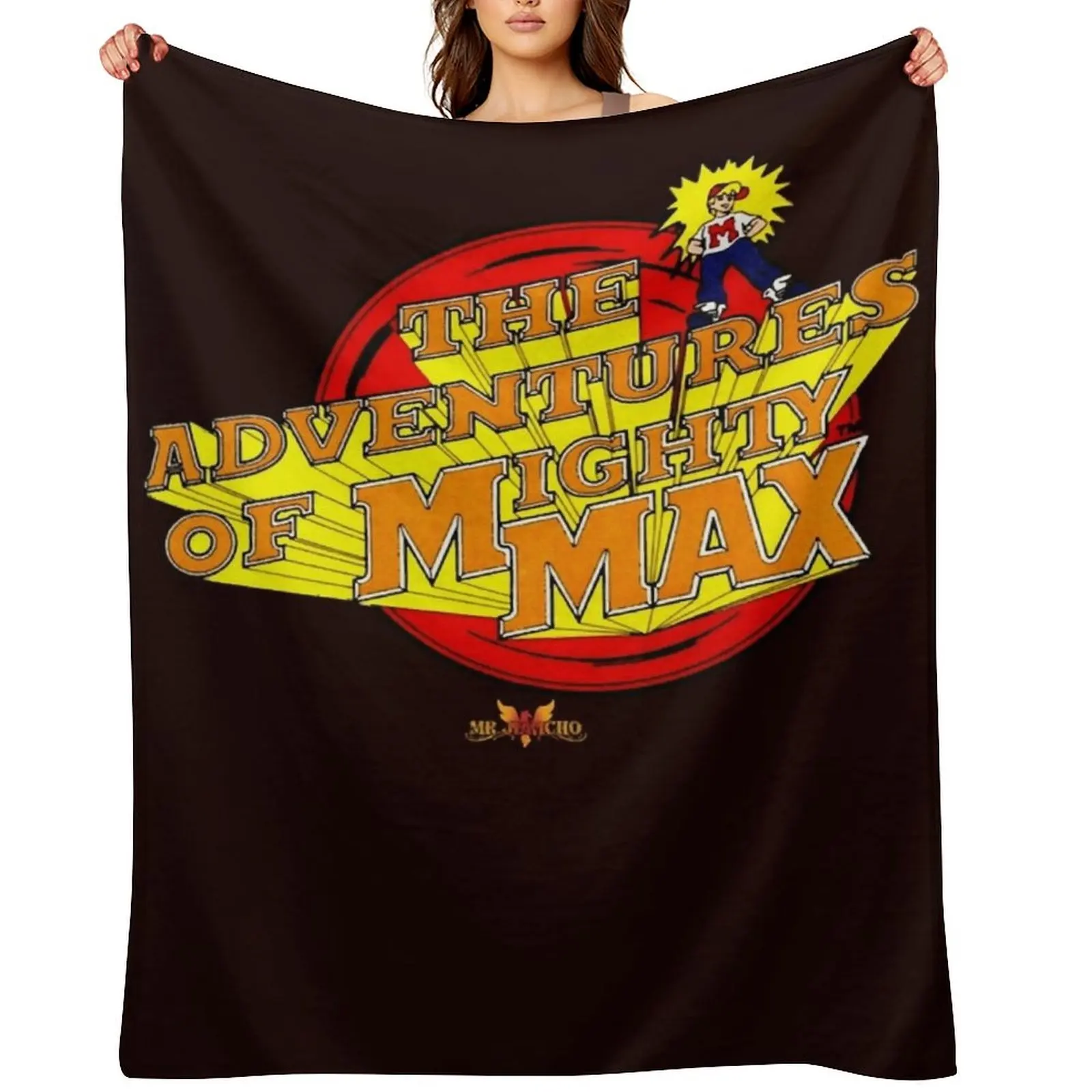 

Mighty Max Retro Cartoon Classic T-Shirt Throw Blanket Moving valentine gift ideas cosplay anime Soft Blankets