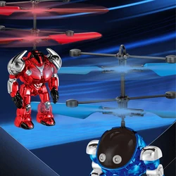 Intelligent Sensing Aircraft Mech Warrior Sensing Flight Robot Luminescence Suspension Gesture Sensing Flight Ball