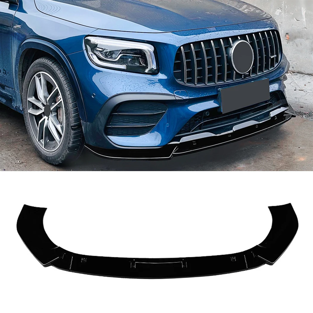 Front Bumper Lip Spoiler Splitter For Mercedes Benz GLB Class X247 GLB200 GLB35 AMG 2020 2021 2022 2023 Diffuser ABS Body kits