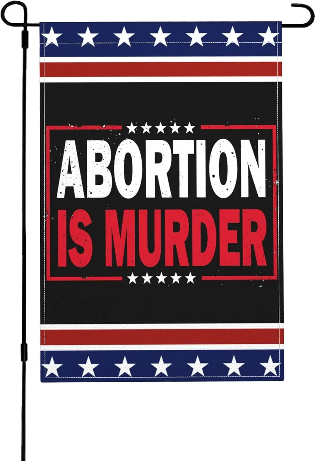 12x18 Inch Abortion Is Murder Flag Pro Life Sarcastic Humorous Garden Flags Double Sided Burlap Yard Signs Decor LLO