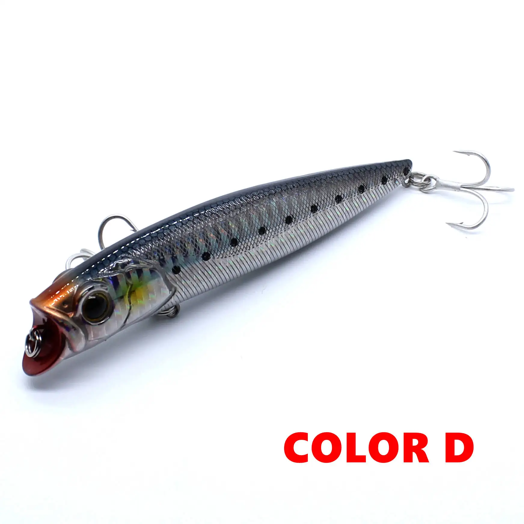 AOCLU Schwimmdock Jerkbait Wobbler 115mm 14g Topwater Popper Harte Köder Minnow Angeln Locken Flach Taucher Schwimmer Für Meer bass – Detail 13