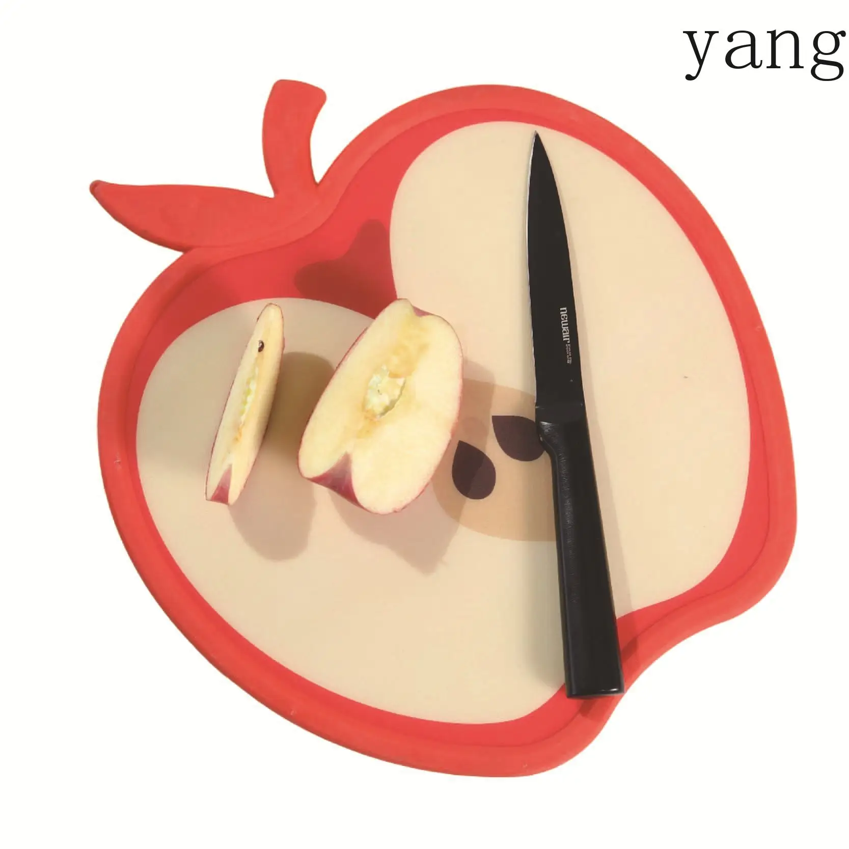 LMM Apple Cutting Board PP Plastic Cutting Board Food Grade Kitchen Household Plastic Cutting Board