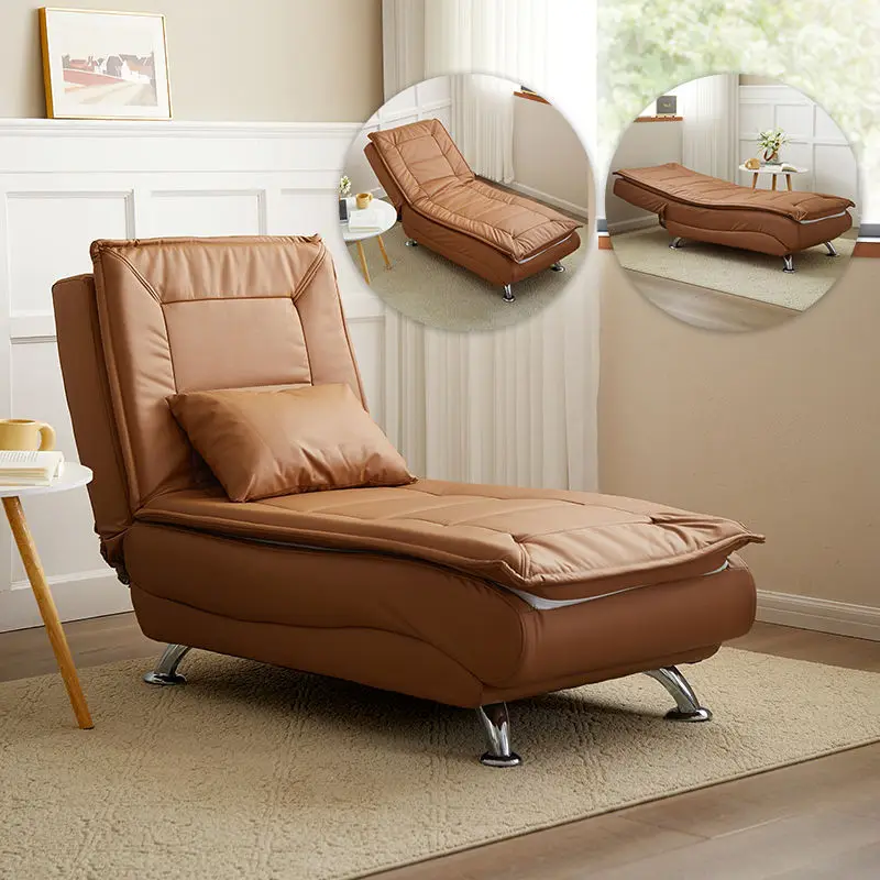 Chaise longue lazy sofa can lie down or sleep single room bedroom toffee small apartment electric folding sofa bed