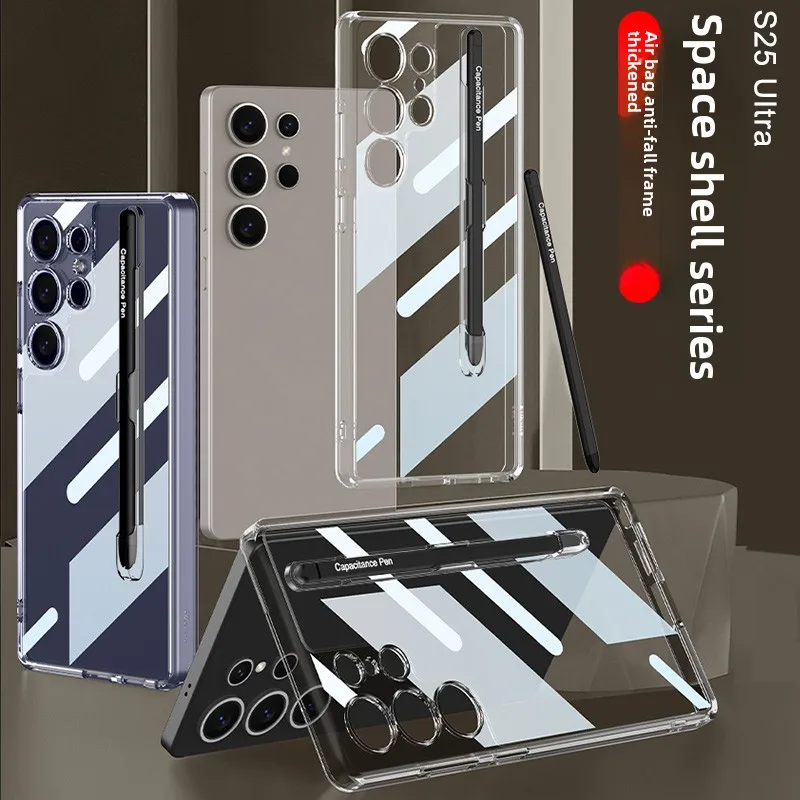 

Transparent Anti-Yellowing TPU Soft Shell for Samsung Galaxy S25, S24, S23, S25 Ultra/Plus - Transparent Cover with Stylus Pen