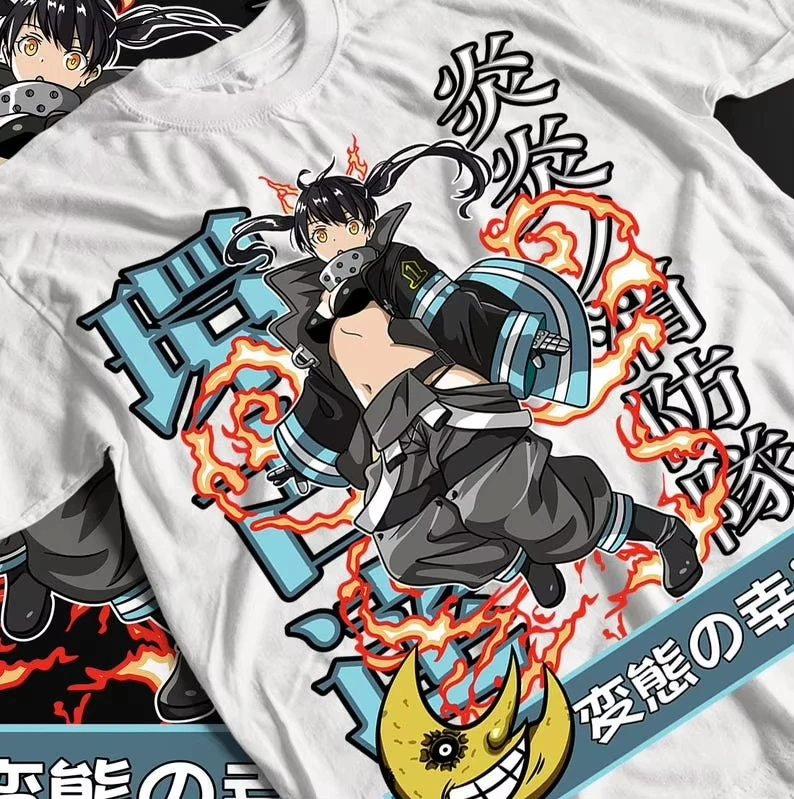 Fire Force T shirt Game The Binding Isaac T-shirt Oversized Unisex Y2k Short Sleeves Classic Streetwear high quality Comfortable