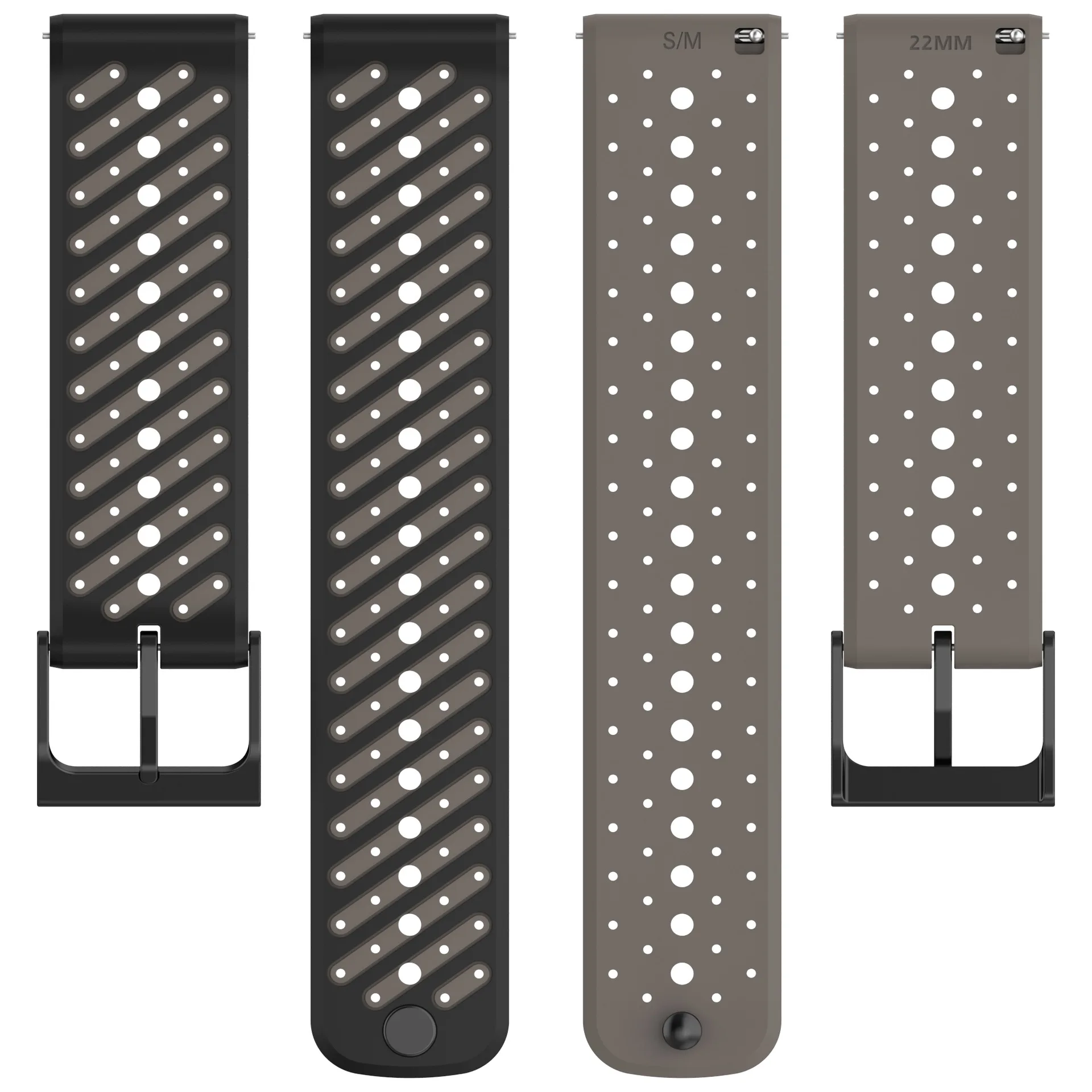 Two-Tone Silicone Strap 22mm For Suunto RACE 2/Run/Ocean/Vertical 2 Replacement Band For Suunto 5 9 Peak Pro Wristband Bracelet image 6