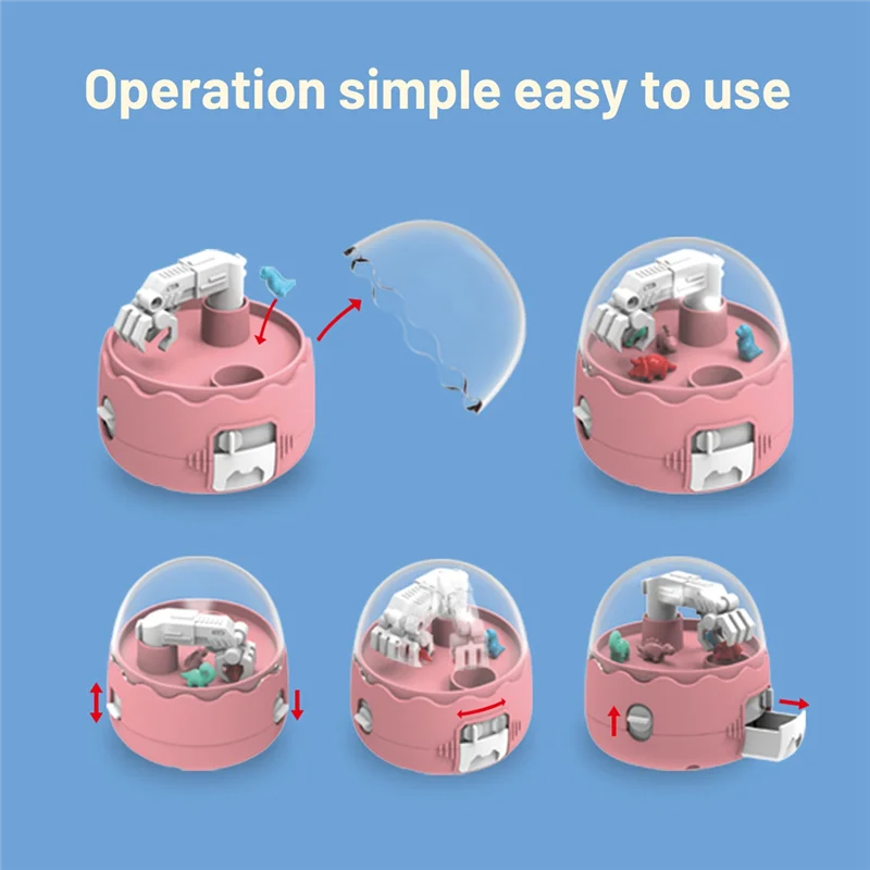 MACH-miniatuur nieuwigheid dinosaurusvangmachines klauwmachine voor kinderen en volwassenen met mini-dinosaurusfiguren klauwmachine prijs