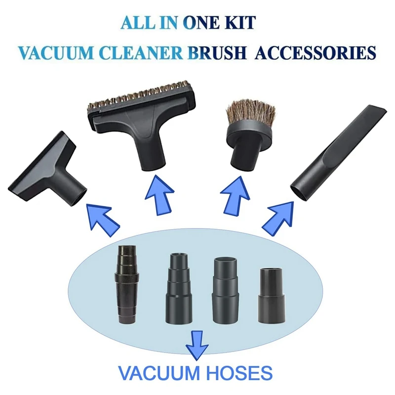 Vacuum Hose Adapter From 35Mm/38Mm/42Mm To 32Mm From 1 3/8 In To 1 1/4 In Adapter Vacuum Attachment Adapter