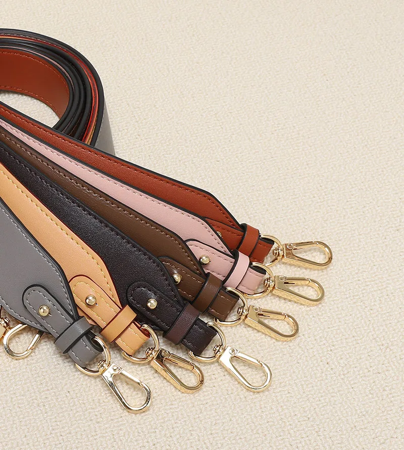 61CM PU Leather Bag Strap Accessories For Handbags Shoulder Bag Strap 4CM Wide Handbag Handles Replacement Belt Bag Handle Strap