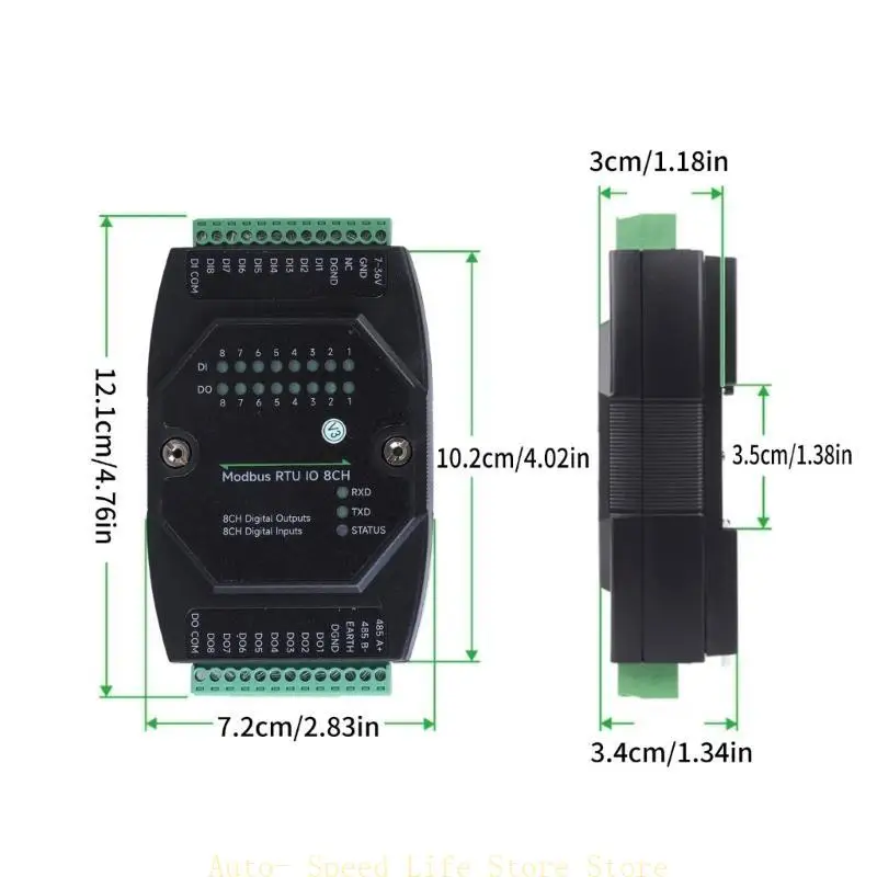 02DA Industrial 8CH Analog Output Módulos