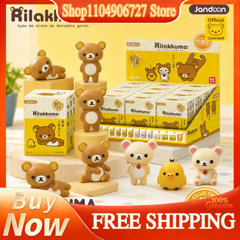 Desk Setup Kawaii - Rilakkuma Mini Figura de Boneco em