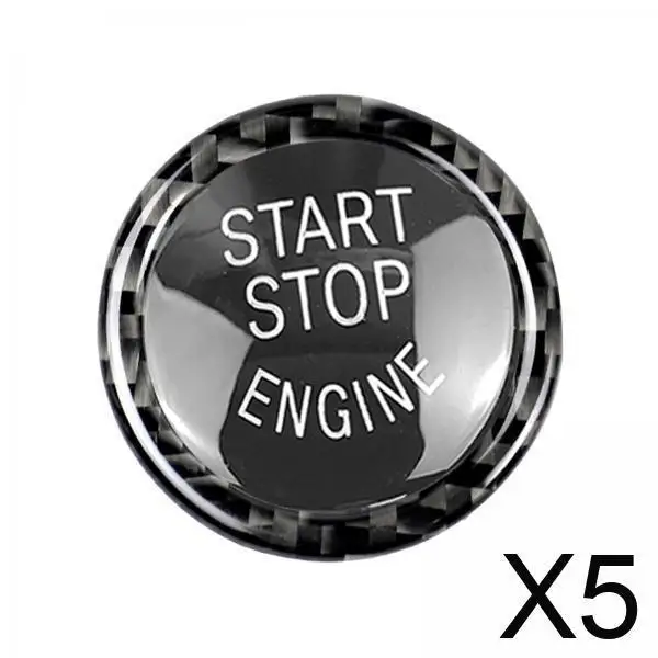 

Car Styling Engine Start Stop Button Sticker Cover Ring Set for BMW 320i Z4 E89 E90 E92 E93 Carbon Fiber ABS