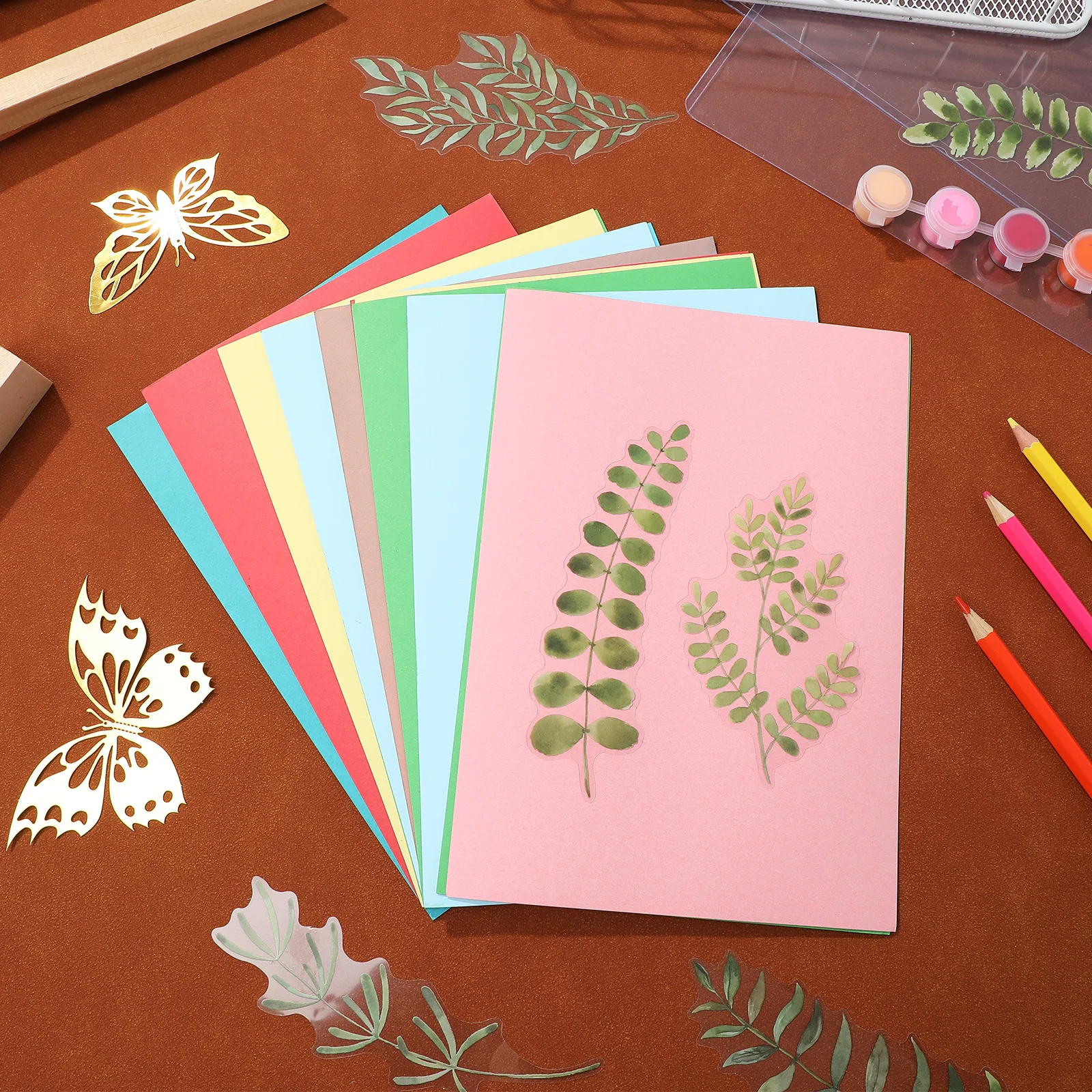 Cyanotype Material Traditional Painting Handmade Floral Paper Printing Kit Child