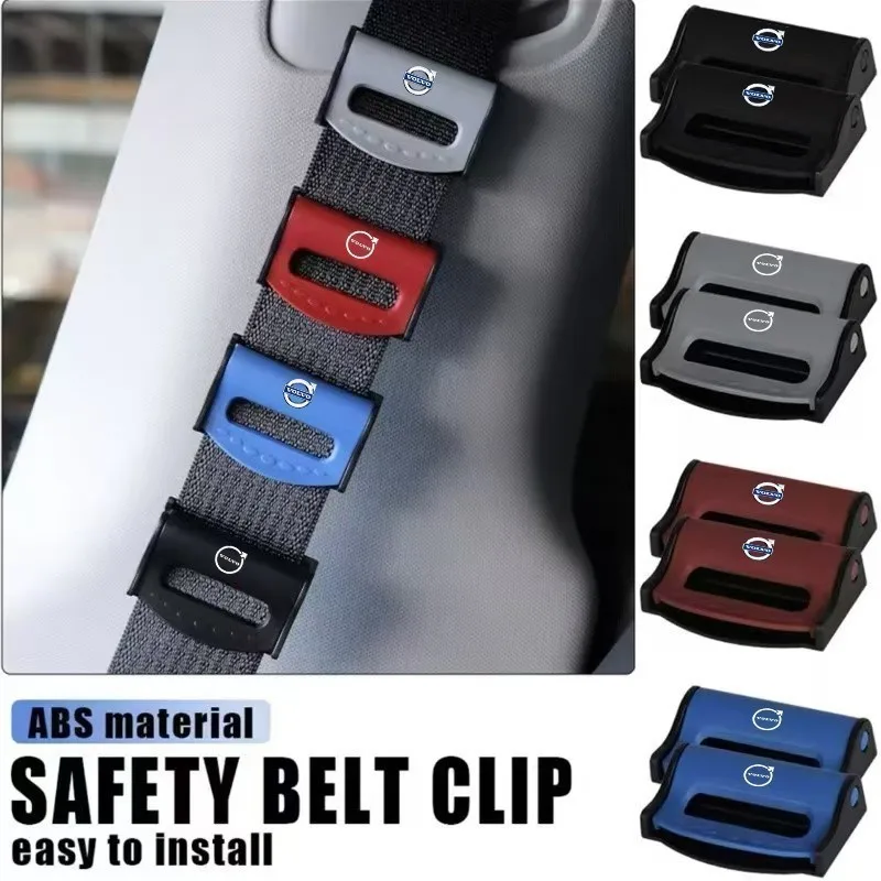

ABS автомобильный зажим для ремня безопасности, ограничитель регулировки, релаксация, плеч, шея, аксессуары для Volvo Xc60 Xc90 V40 V60 S60 V50 V90 S80