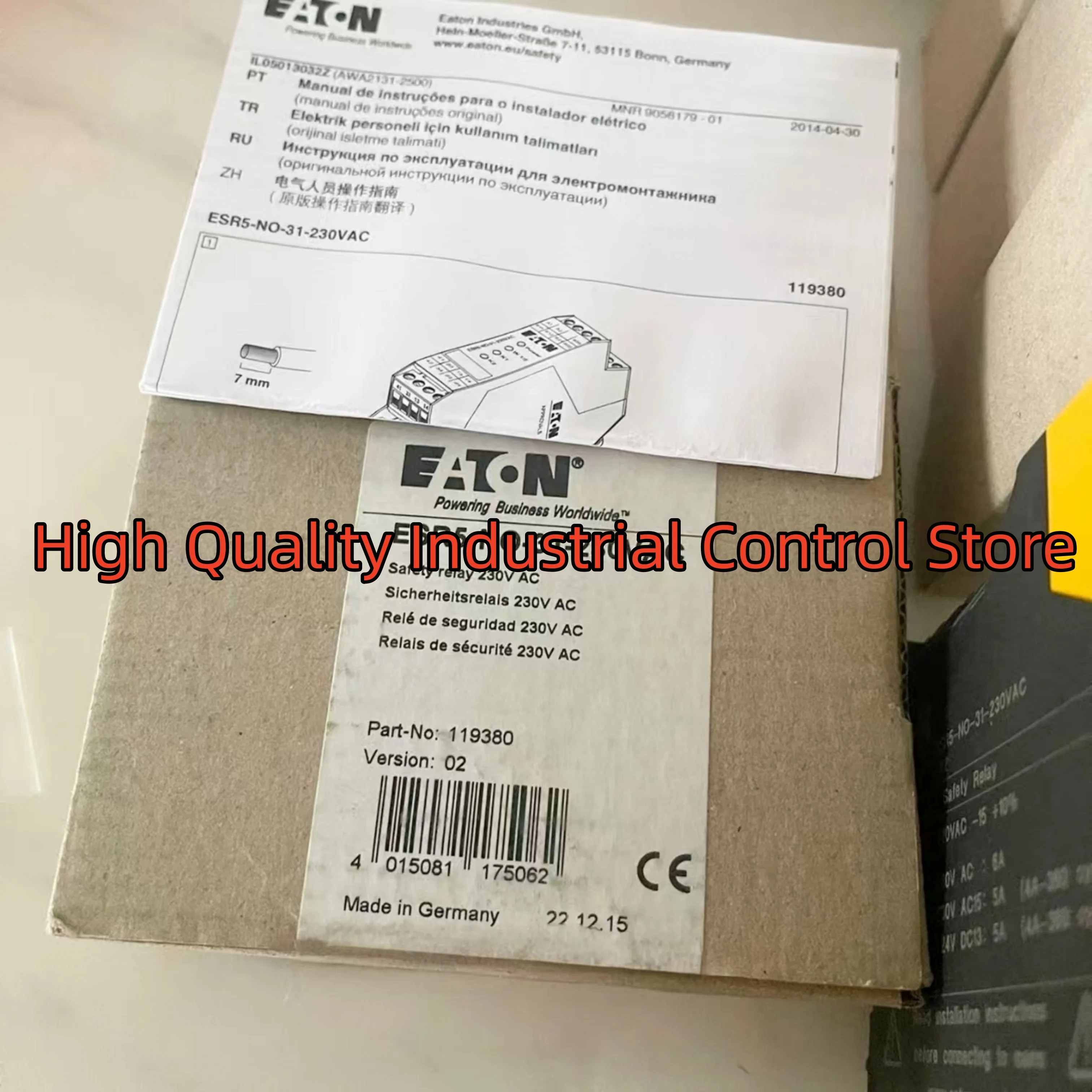 

Brand new ESR5-NO-31-230VAC LS-S02-24DFT-ZBZ/X relay