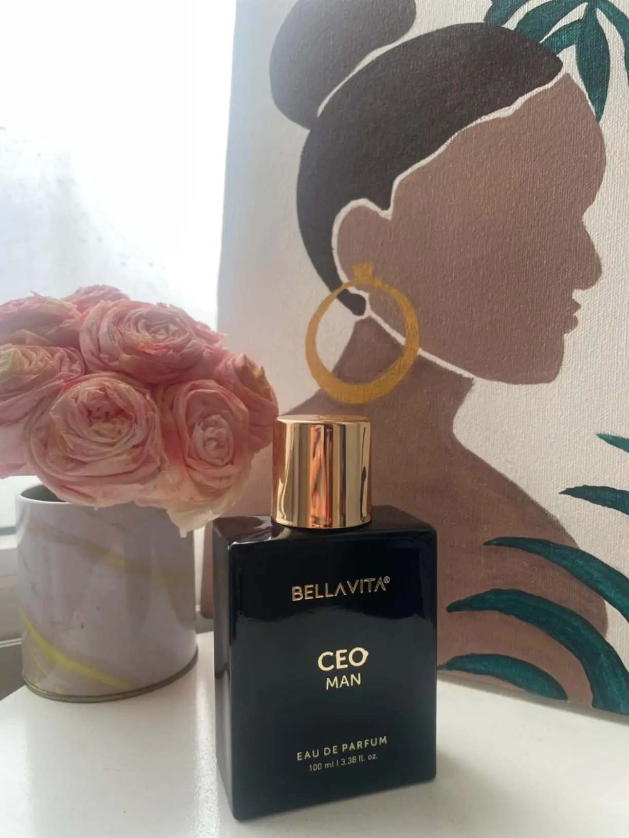 

BELLAVITA CEO MAN Eau de Parfum: Sleek Matte Black Bottle, Professional Woody Scent for Men